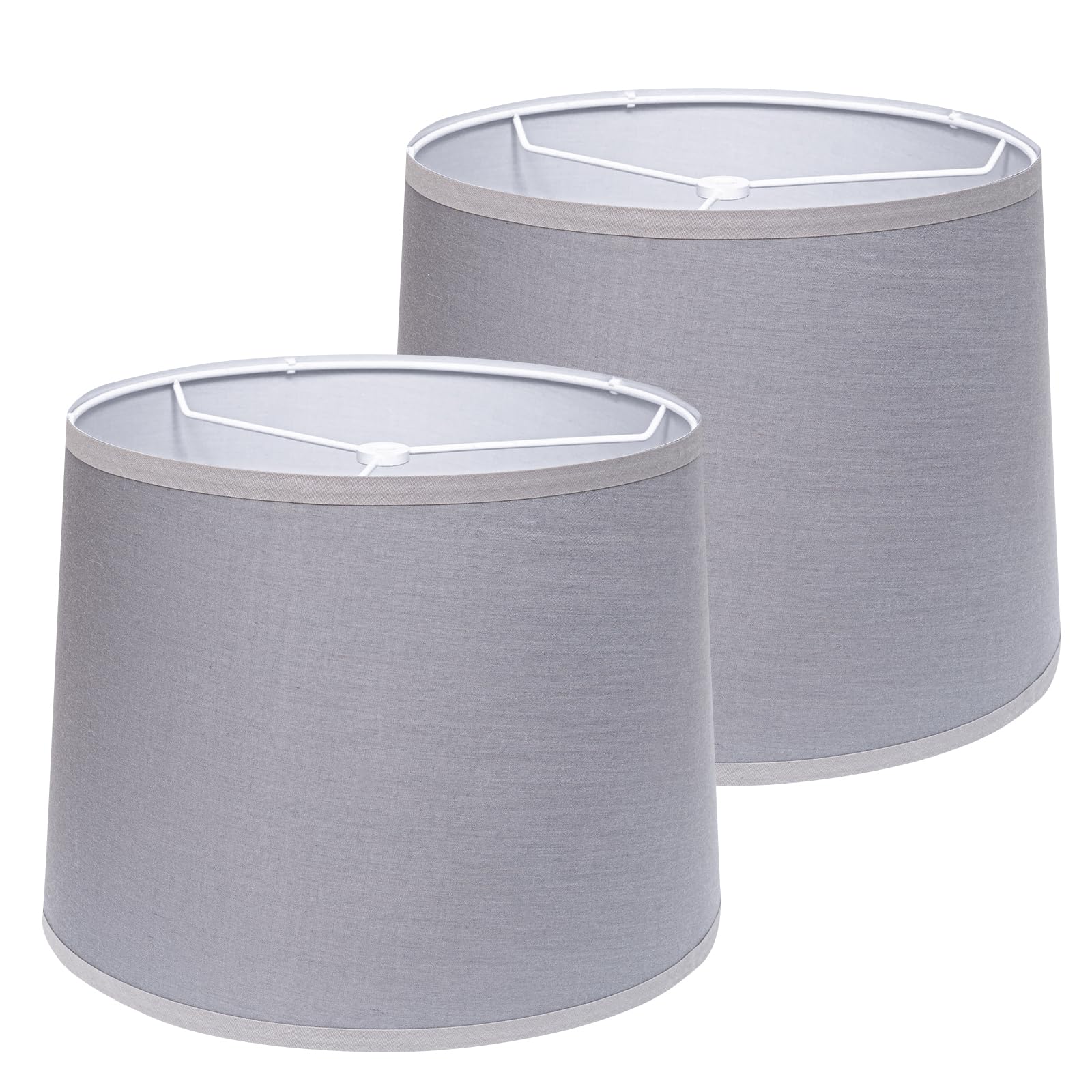GIGIVOSHA Lamp Shades Set of 2 - Drum Lampshades 11.4